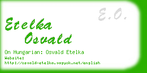 etelka osvald business card